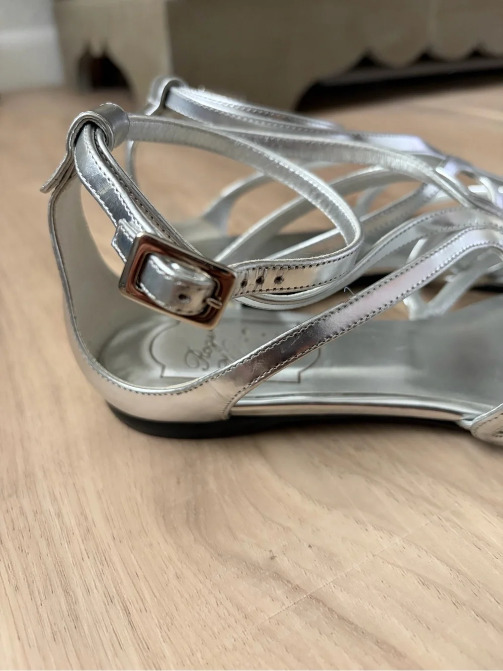 Roger Vivier Silver Sandals